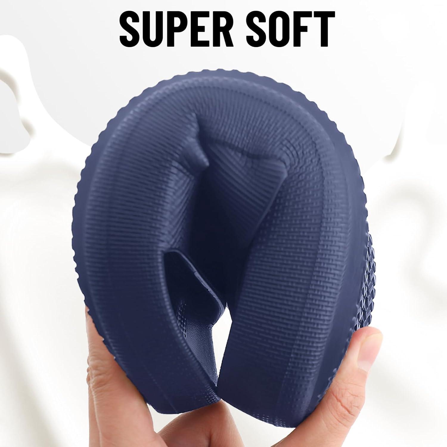 imageshevalues Orthopedic Slide Sandals for Women with Arch Support Pillow Soft Recovery Slip on Sandals Lightweight Summer Cloud Slippers for Plantar FasciitisUpdate Blue