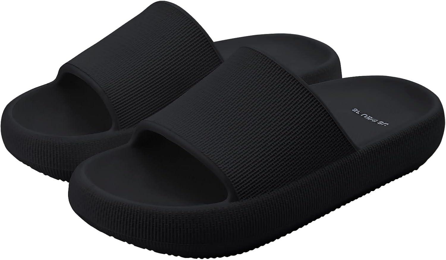 imageshevalues Pillow Soft Slide Sandals for Women Men NonSlip Shower Shoes Bath Slippers Summer Beach Slides