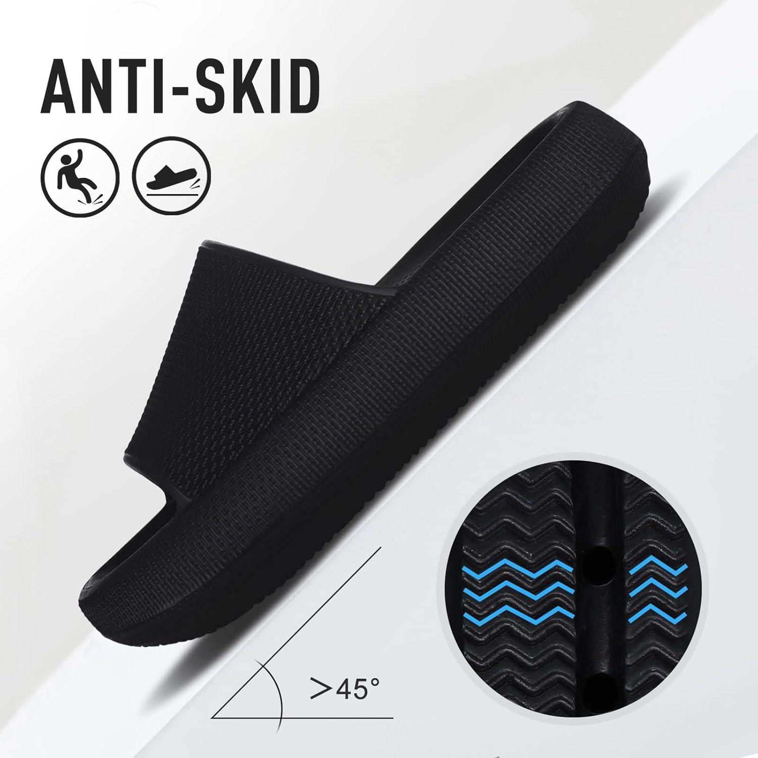 imageshevalues Pillow Soft Slide Sandals for Women Men NonSlip Shower Shoes Bath Slippers Summer Beach Slides
