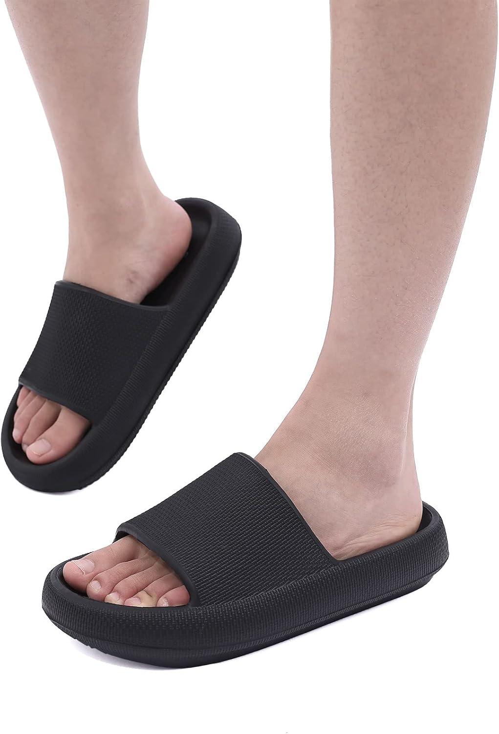 imageshevalues Pillow Soft Slide Sandals for Women Men NonSlip Shower Shoes Bath Slippers Summer Beach Slides