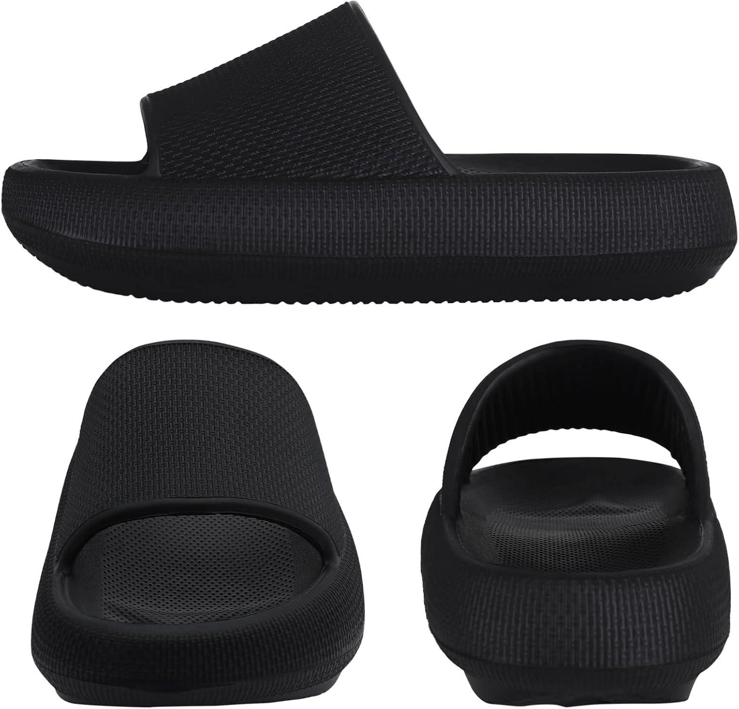 imageshevalues Pillow Soft Slide Sandals for Women Men NonSlip Shower Shoes Bath Slippers Summer Beach Slides
