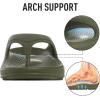 imageshevalues Orthopedic Sandals for Women Arch Support Recovery Flip Flops Pillow Soft Summer Beach ShoesArmy Green