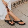 imageshevalues Orthopedic Sandals for Women Arch Support Recovery Flip Flops Pillow Soft Summer Beach ShoesBlack