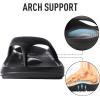 imageshevalues Orthopedic Sandals for Women Arch Support Recovery Flip Flops Pillow Soft Summer Beach ShoesBlack