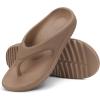 imageshevalues Orthopedic Sandals for Women Arch Support Recovery Flip Flops Pillow Soft Summer Beach ShoesKhaki