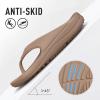 imageshevalues Orthopedic Sandals for Women Arch Support Recovery Flip Flops Pillow Soft Summer Beach ShoesKhaki