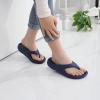 imageshevalues Orthopedic Sandals for Women Arch Support Recovery Flip Flops Pillow Soft Summer Beach ShoesNavy Blue