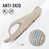 imageshevalues Orthopedic Sandals for Women Arch Support Recovery Flip Flops Pillow Soft Summer Beach ShoesNude