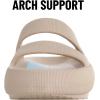 imageshevalues Orthopedic Slide Sandals for Women with Arch Support Pillow Soft Recovery Slip on Sandals Lightweight Summer Cloud Slippers for Plantar FasciitisUpdate Sand