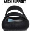 imageshevalues Orthopedic Slide Sandals for Women with Arch Support Pillow Soft Recovery Slip on Sandals Lightweight Summer Cloud Slippers for Plantar FasciitisUpdate Black