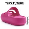 imageshevalues Orthopedic Slide Sandals for Women with Arch Support Pillow Soft Recovery Slip on Sandals Lightweight Summer Cloud Slippers for Plantar FasciitisUpdate Electric Pink