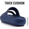 imageshevalues Orthopedic Slide Sandals for Women with Arch Support Pillow Soft Recovery Slip on Sandals Lightweight Summer Cloud Slippers for Plantar FasciitisDark Blue