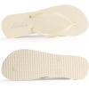 imageshevalues Slim Flip Flops for Women Beach Rubber Shower Shoes Basic Thong SandalsCream White