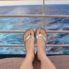 imageshevalues Slim Flip Flops for Women Beach Rubber Shower Shoes Basic Thong SandalsGrey