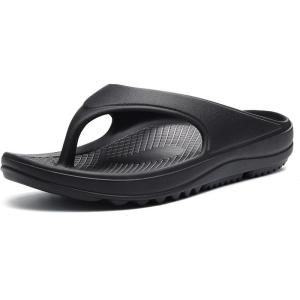 imageshevalues Orthopedic Sandals for Women Arch Support Recovery Flip FlopsBlack