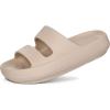 imageshevalues Orthopedic Slide Sandals for Women with Arch Support Pillow Soft Recovery Slip on Sandals Lightweight Summer Cloud Slippers for Plantar FasciitisUpdate Sand