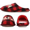 imageshevalues Best Mama Papa House Slippers for Mom and Dad from Daughter Son Memory Foam Indoor Slippers for Women MenTerry Cloth  Best Papa Buffalo Plaid